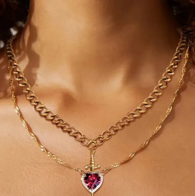 COLLAR ESPADA & CORAZON