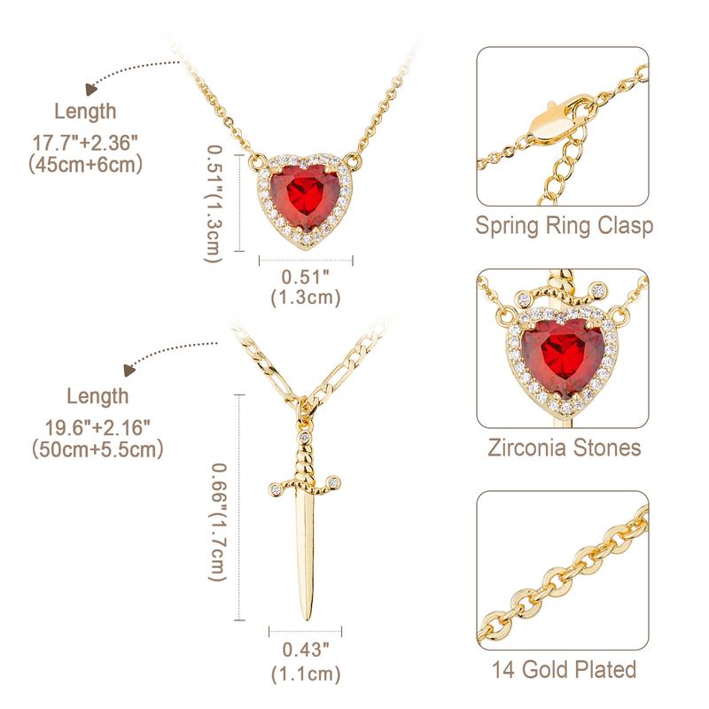 COLLAR ESPADA & CORAZON