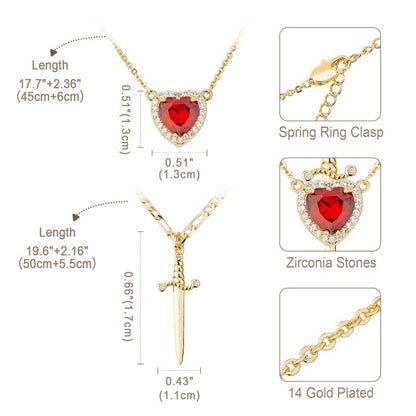 COLLAR ESPADA & CORAZON